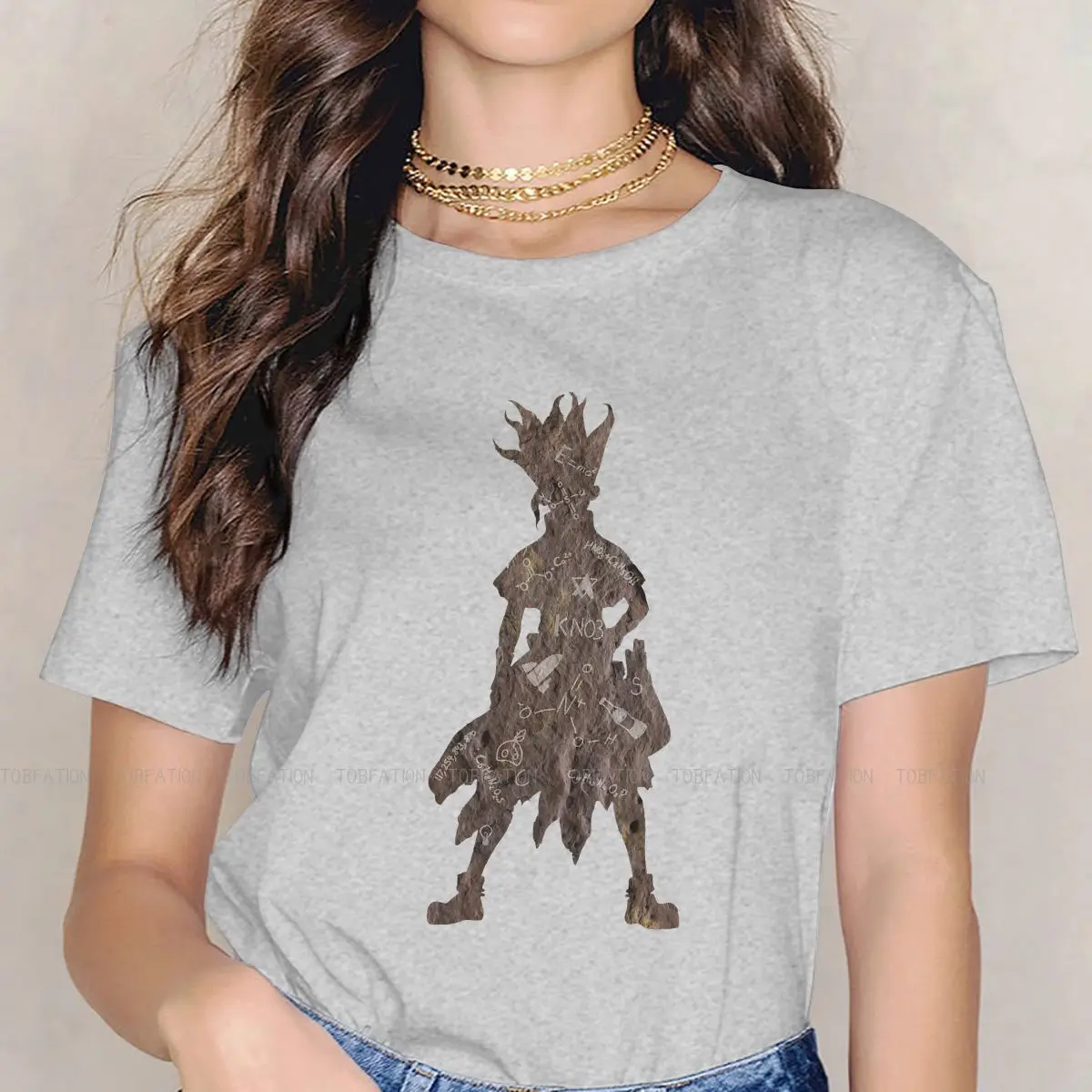 

Женская футболка с принтом из аниме «Dr STONE перезагрузка», базовый летний свитшот с надписью «Boichi Senkuu», цвет янтарный, Tsukasa, 5XL, для девушек и же...