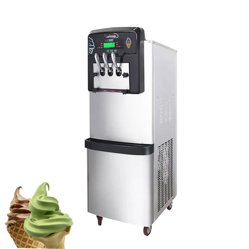 

Агрегат для производства мягкого мороженого самые популярные три ароматы мороженого конус с предварительное охлаждение Системы машина дл...