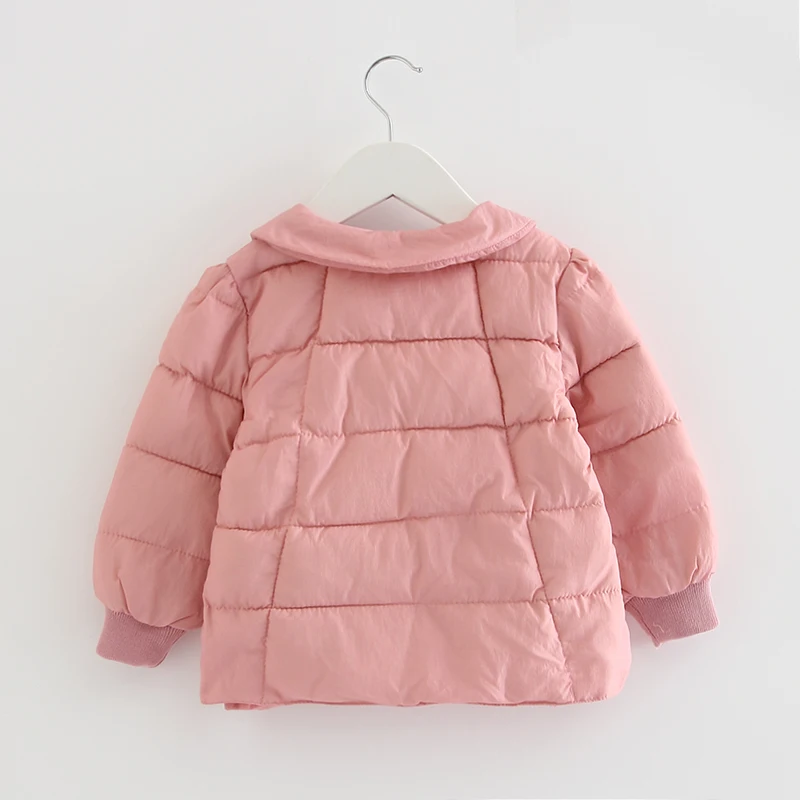 Пальто для маленьких девочек детская верхняя одежда с воротником Питер Пэн