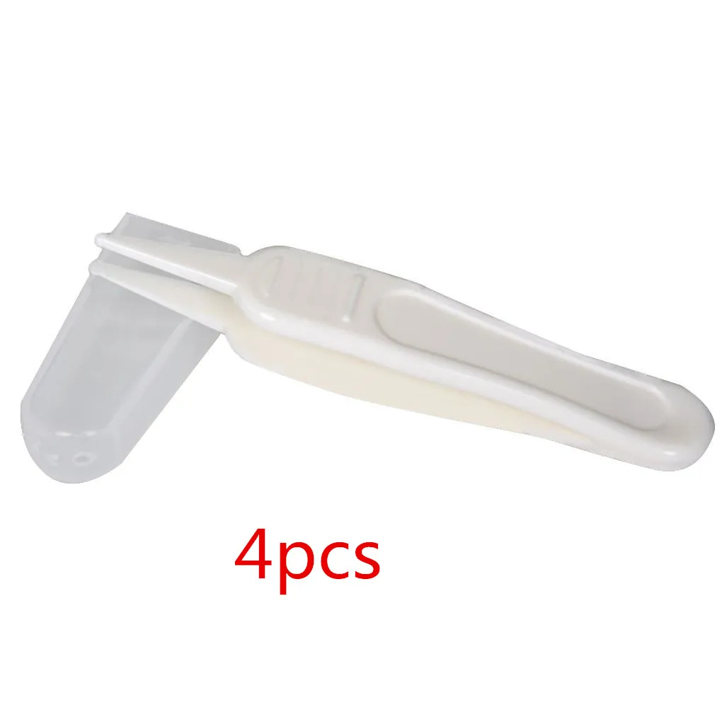 4pcs 1/2/3/4/5 шт. Новая Детская безопасность Пинцет Пластик Пинцет ушной нос уши грязный уходу за ребенком - Цвет: 4pcs
