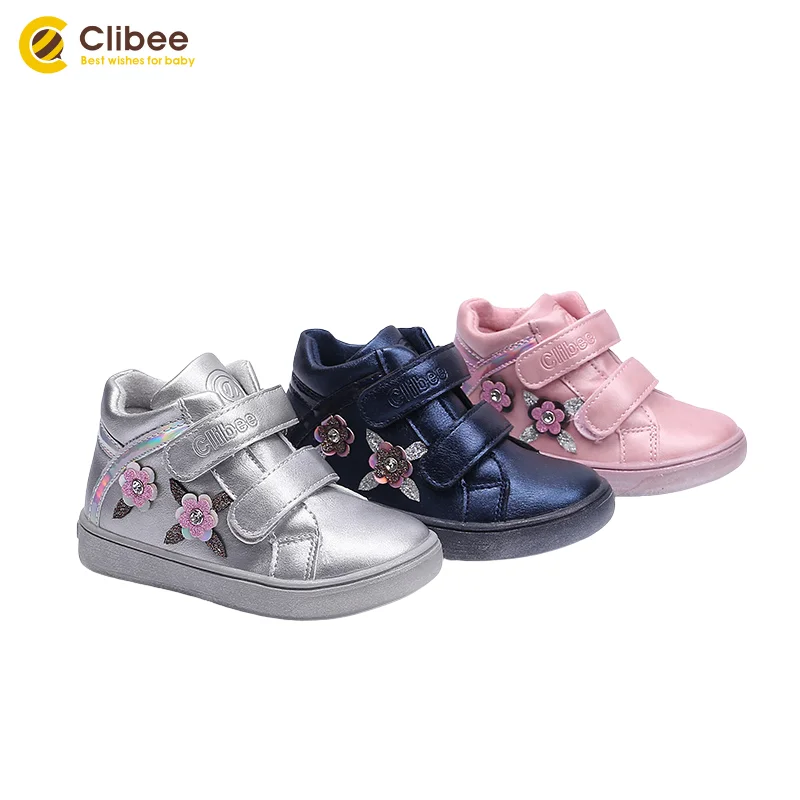 CLIBEE/Повседневные ботильоны для маленьких девочек Детские кроссовки на плоской