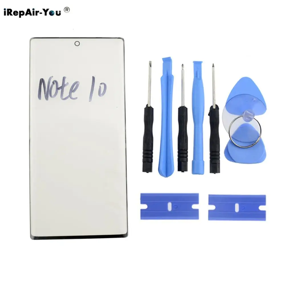 Высокое качество передняя внешняя стеклянная линза Замена для samsung Galaxy Note 10 Plus +