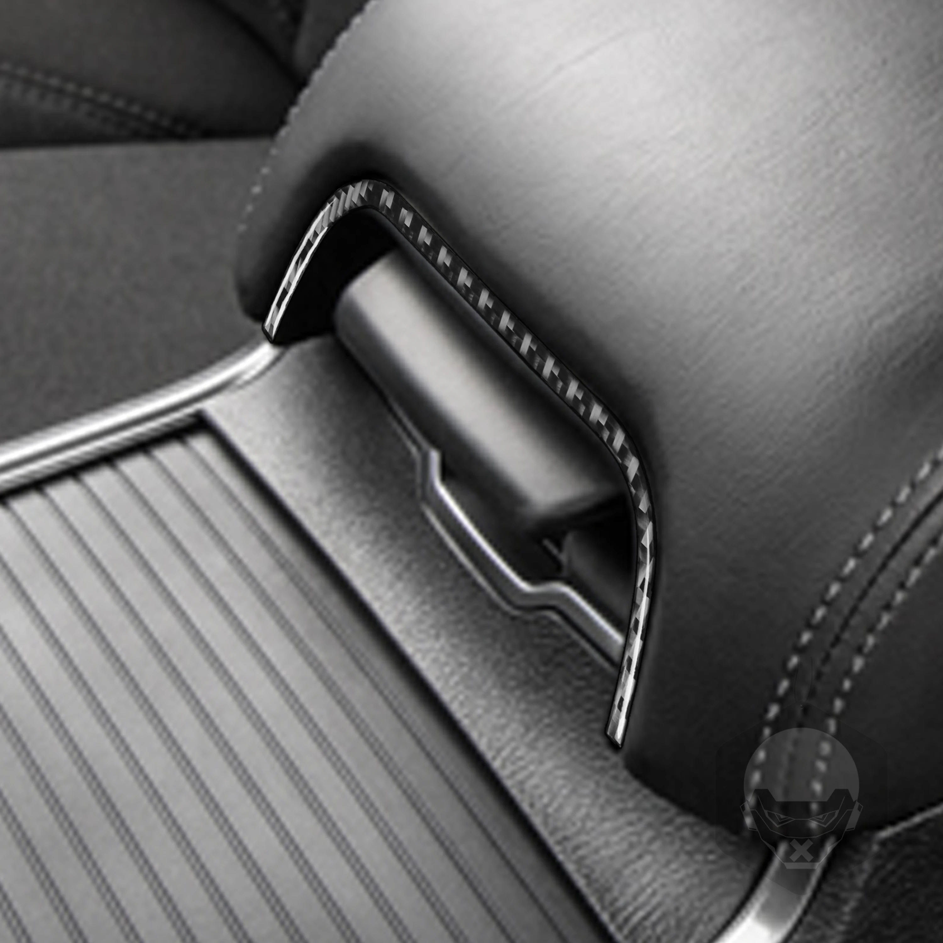 

Left Drive Car Interior Decoration Carbon Fiber Stickers For 2015-up Deluxe Dodge Charger Central Door Armrest Handl Accessories