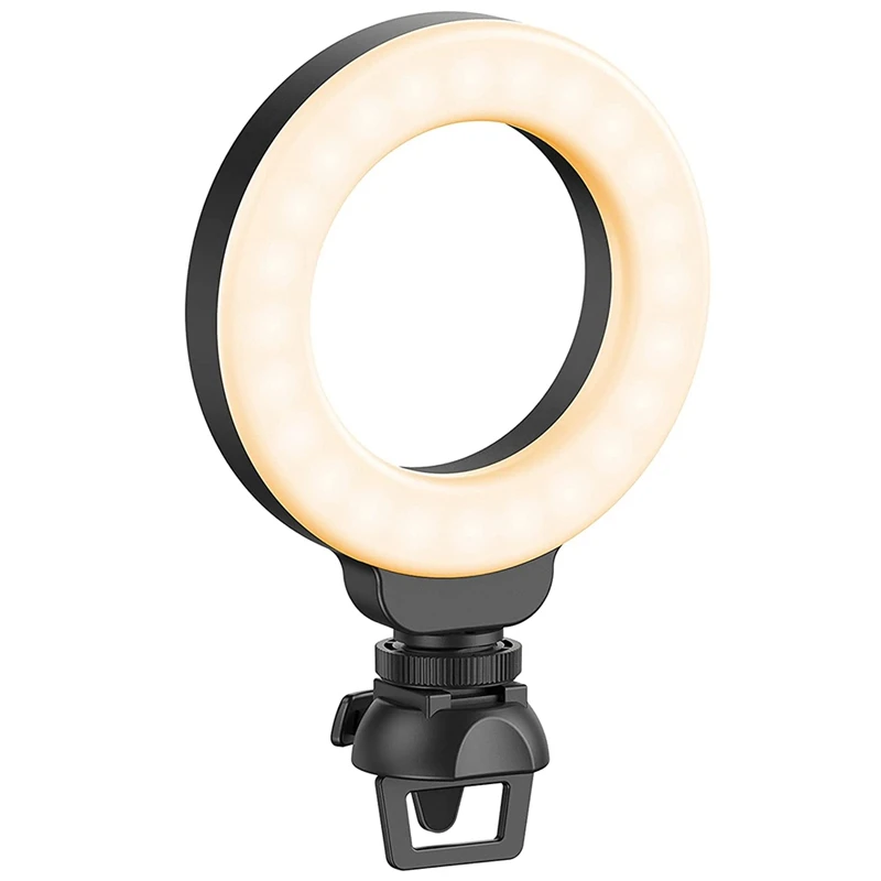 

Ring Light for Laptop Computer, Video Conference Lighting with Clip and Tripod, For Live Streaming, Video Recording
