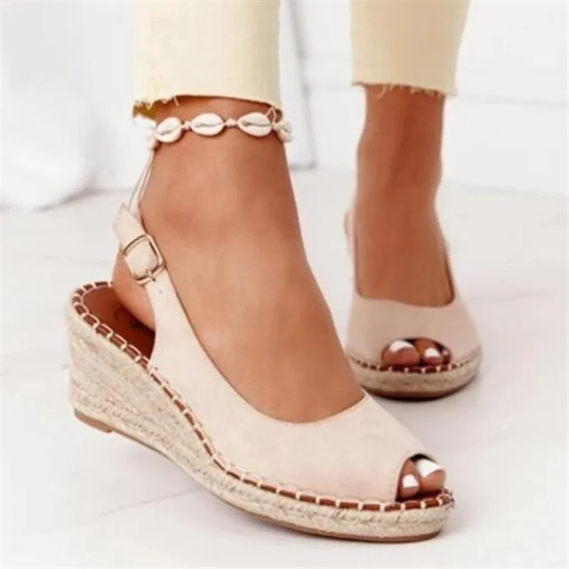

Large size women's sandals summer new fashion platform sandals women's slippers breathable slope with women's shoes slides
