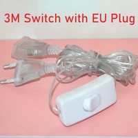 3m ac power extender cable cord 110 220v euus plug extension wire for holiday christmas led string light garland