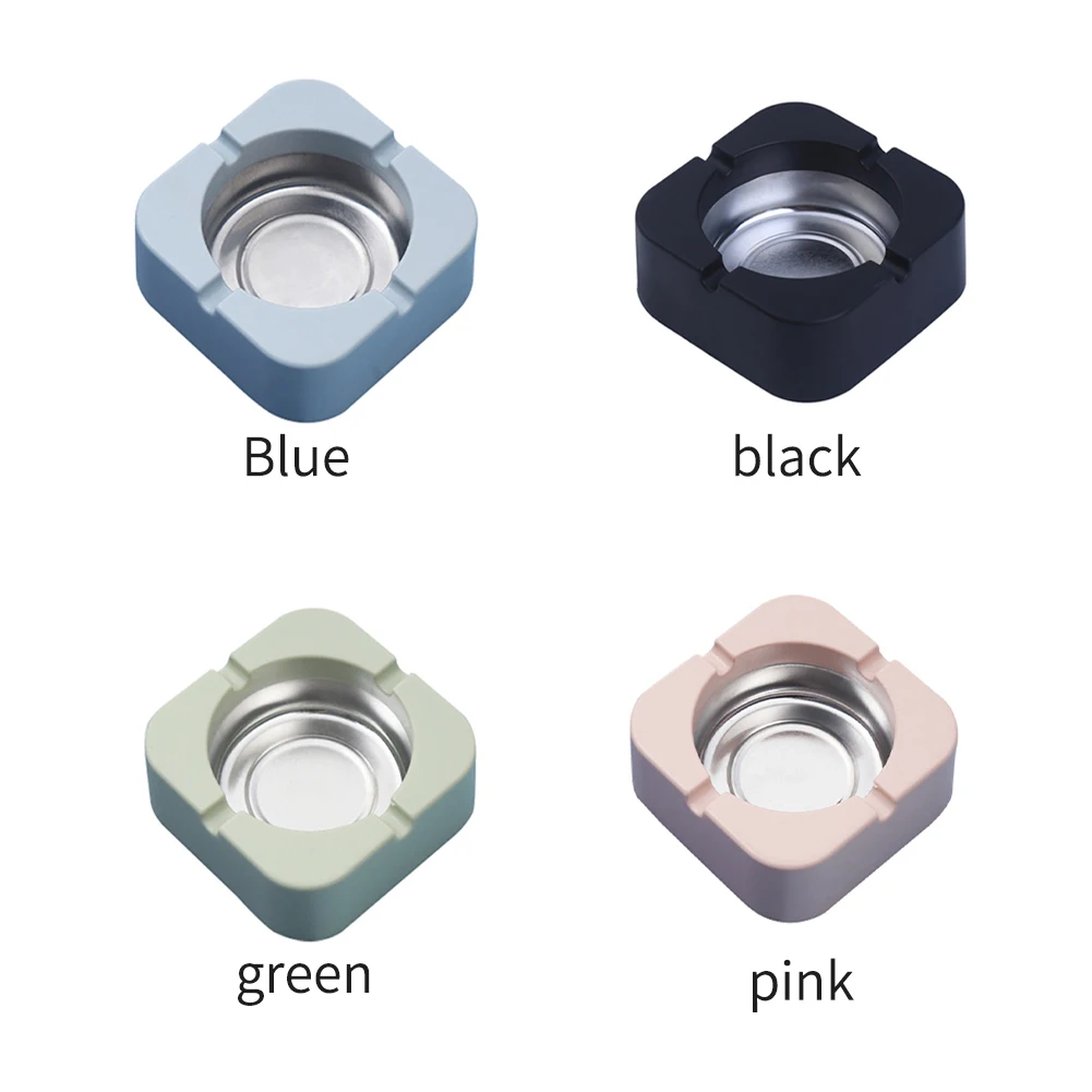 Ash Tray Easy Clean Nordic Style Stable Office Simple Home Bar Modern Accessories Living Room Large Capacity 4 Slot Square | Дом и сад
