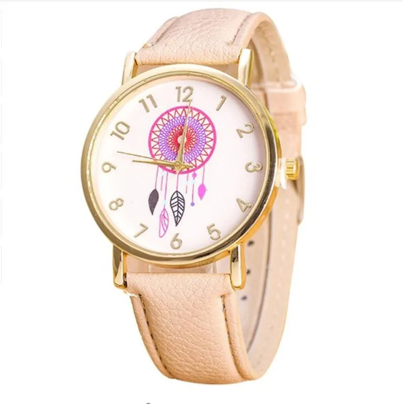 

Hot Fashion Creative Watches Women Quartz-watch 2019 Leather Band Unique Dial Design Lovers' Watch Leather Wristwatches Clock