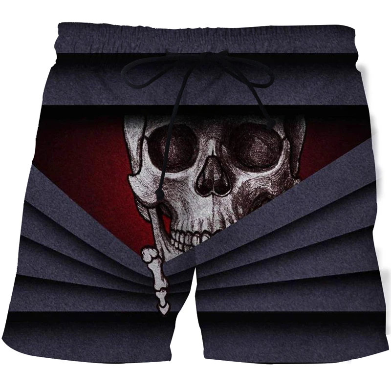 

3D print skull men's shorts men fashion shorts bermuda shorts oversized casual pants cargo shorts cargo shorts mens Beach Shorts