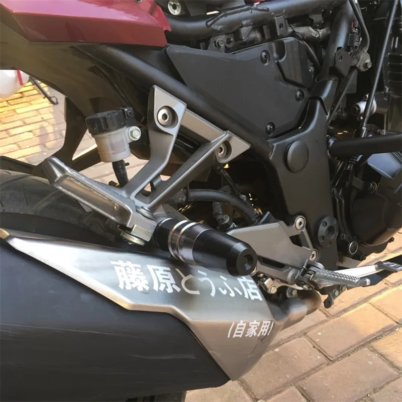 Быстрая доставка CNC рамка Краш колодки выхлопные Ползунки протектор для Kawasaki Z800