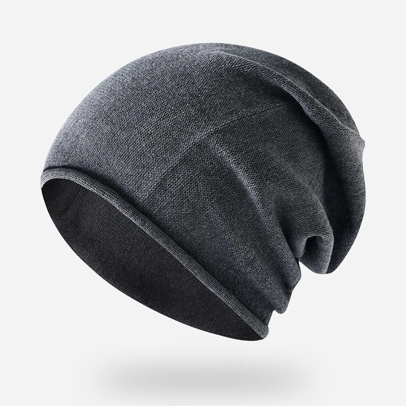 

Hat Men's Autumn and Winter Trend Men's Youth Fashion Trend New Warm Ear Protection Thick Knitted Woolen Cotton Hat Winter