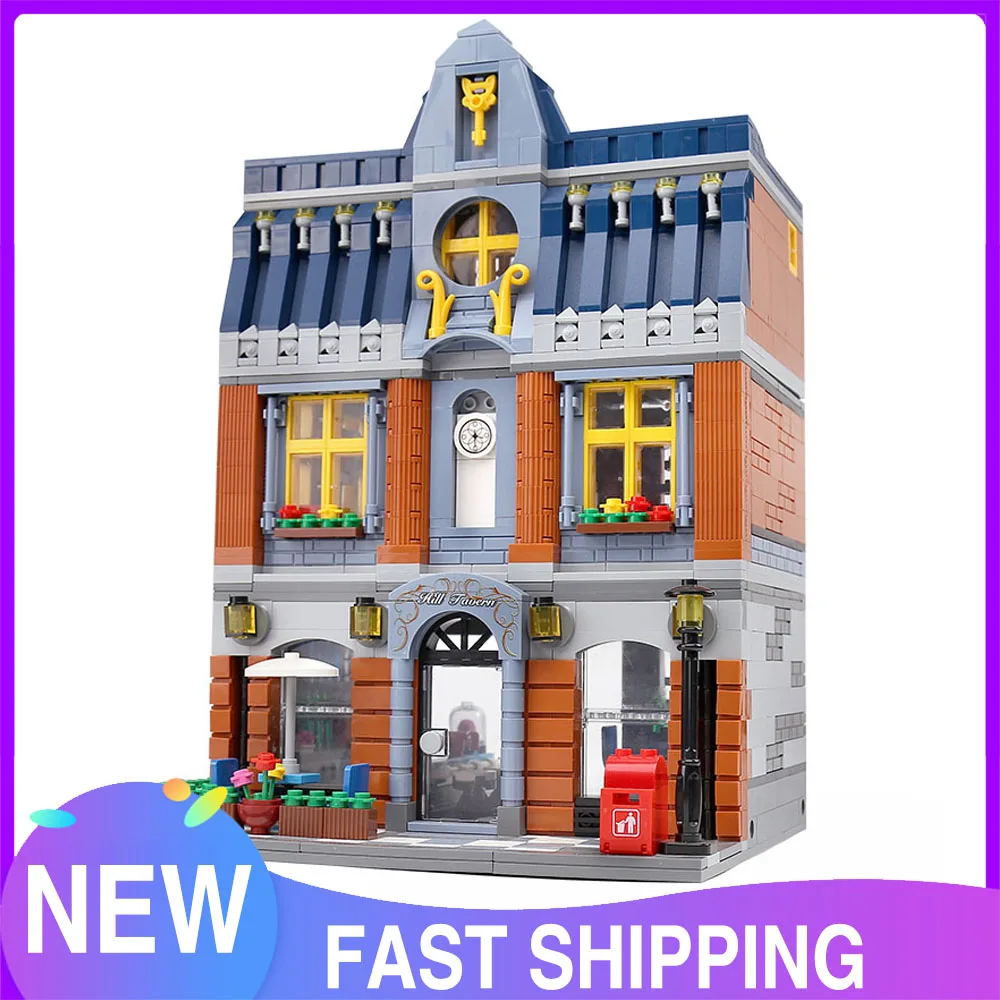 Креативные идеи уличные игрушки набор для сборки таверны бара паба строительные