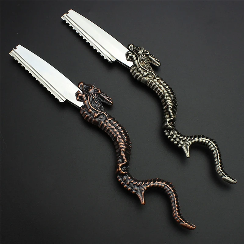Old-fashioned Manual Hairdressing Razor Longteng Squeegee Haircut Blade Changeable Holder 4 Colors | Красота и здоровье