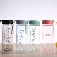 simple plastic cup outdoor sports portable tea water cup adult student large capacity water bottle kitchen gadgets