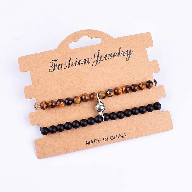 2 шт./набор браслет из нержавеющей стали