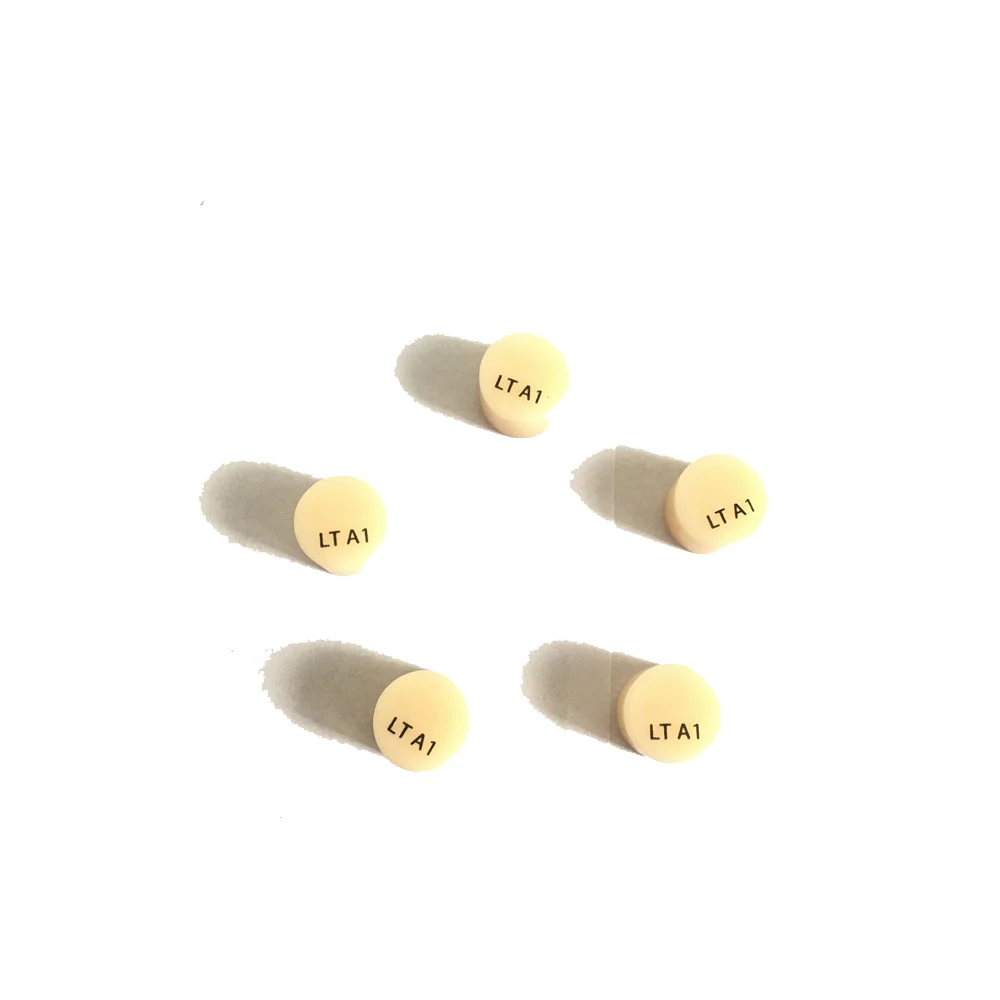 

Dental Press Ingots HT/LT 10 Pieces / Box Lithium Disilicate Ceramic Block for CAD/CAM Beauty Health Teeth Material