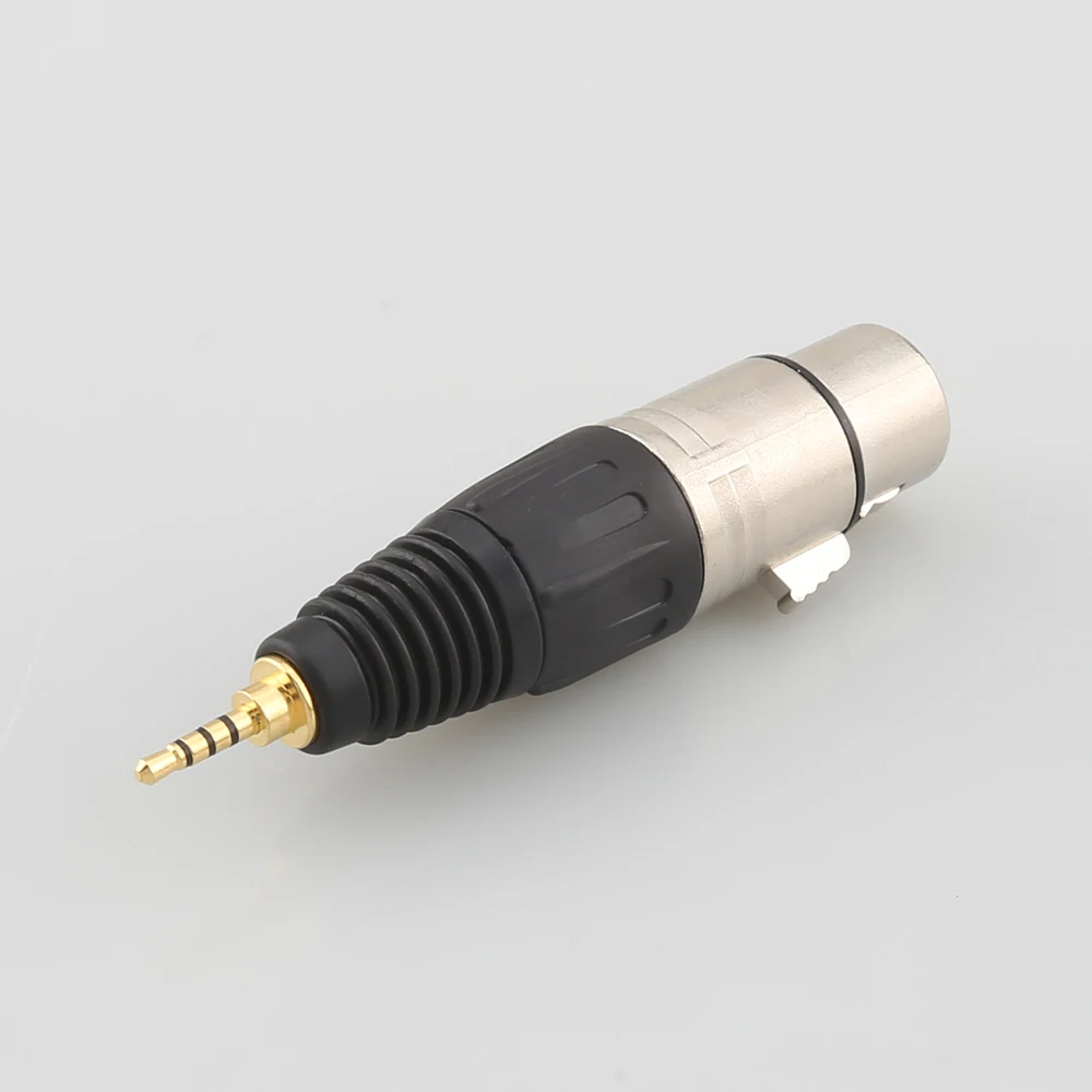HIFI 2.5/3.5/4.4/6.35mm Male to 4Pin Balanced XLR Female Reference Adapter Connector Gold Plated Pure Adapter Use for Home Audio