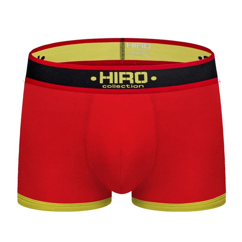 HIRO сексуальные хлопковые Дышащие Боксеры Мужское нижнее белье Cueca мужские