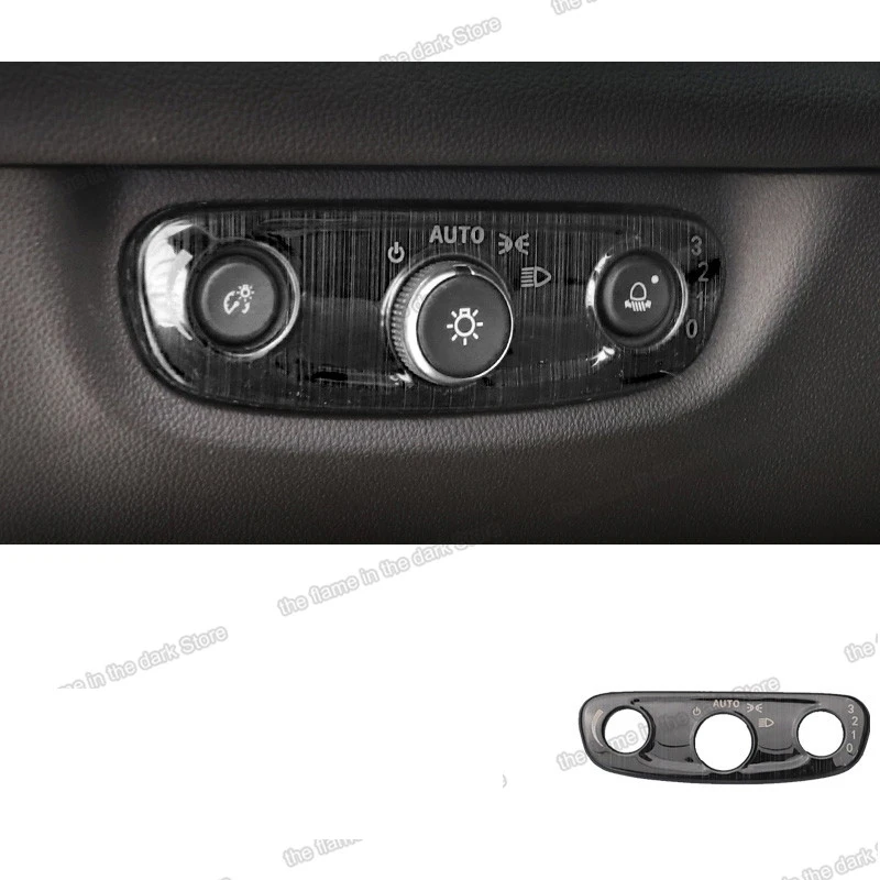 Lsrtw2017 Нержавеющая сталь автомобиля ручка переключатель фар Стикеры Панель для