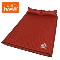 Hewolf 5cm Thick Double Person High Quality Inflatable Cushion Inflatable Bed Outdoor Camping Mat Air Mattress