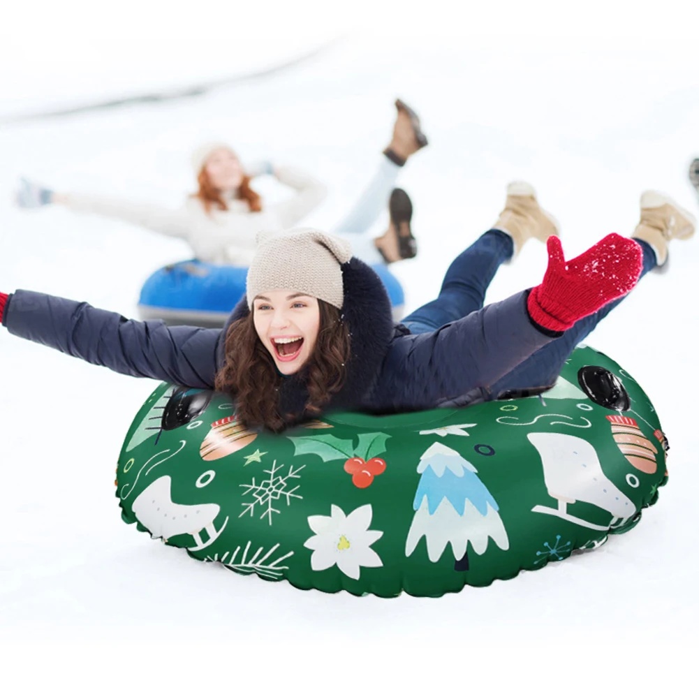 

NEW Ski Ring Winter Inflatable Ski Circle Floated Skiing Board PVC Durable Outdoor Snow Tube Skiing Accessories High Quality