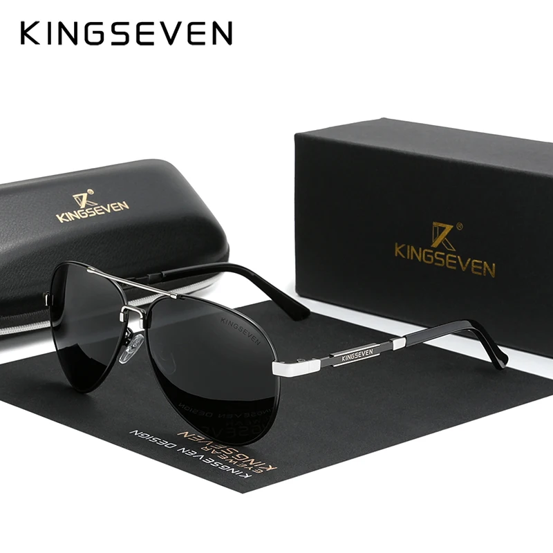 Солнцезащитные очки Мужские KINGSEVEN алюминиевые поляризационные для рыбалки