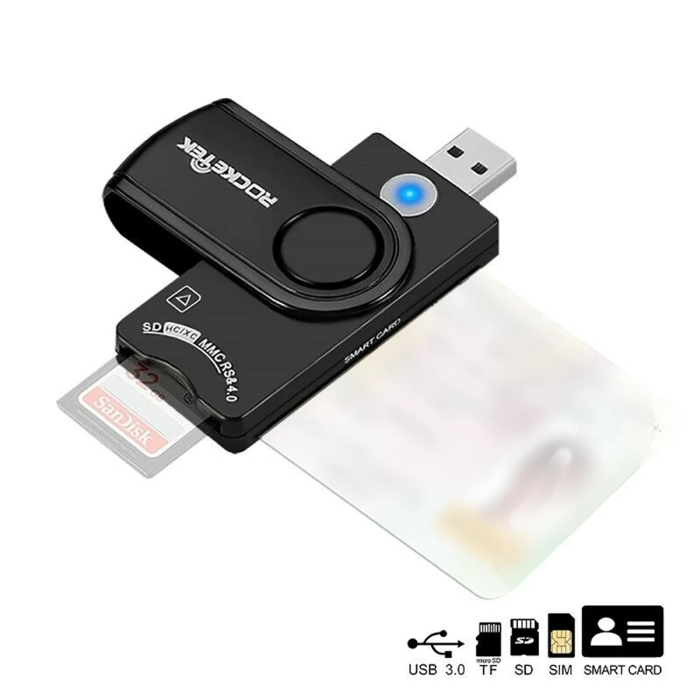 

USB2.0 IC smart card Reader Declaration Reader SD/TF/SIM CAC Universal