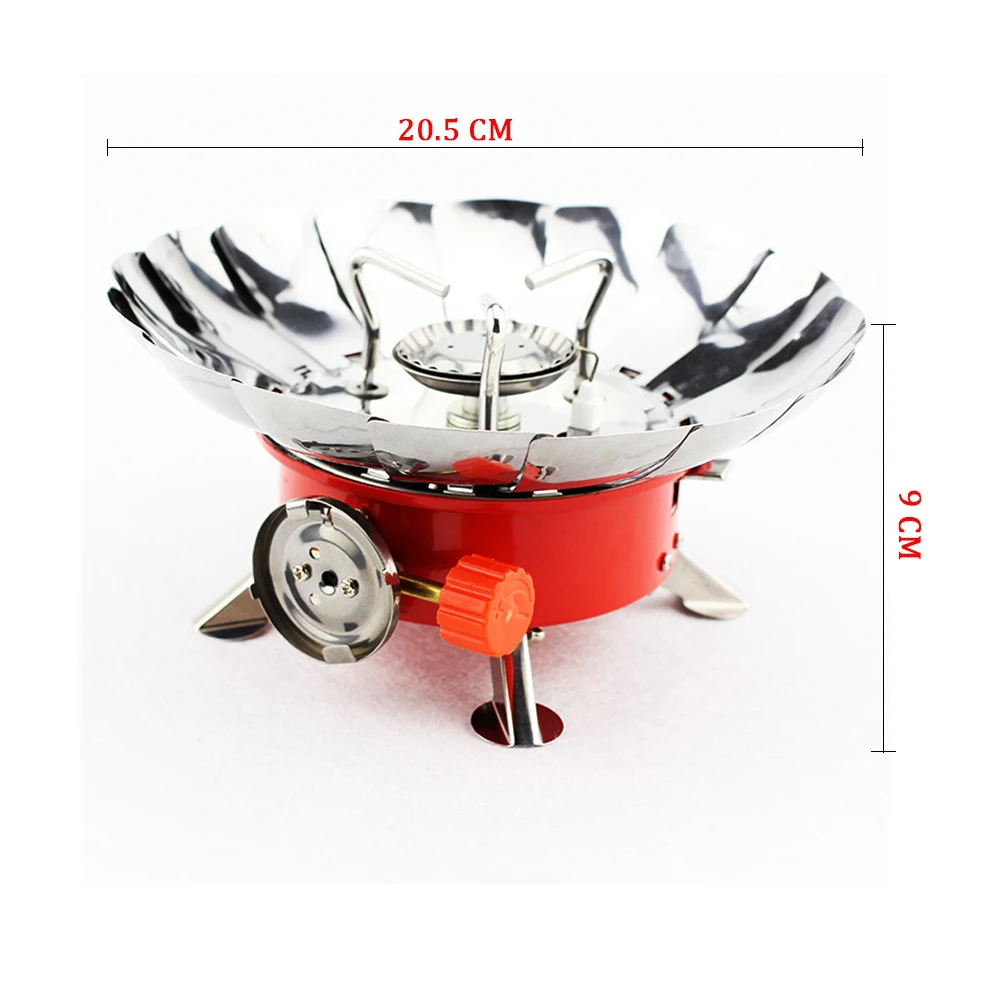 

Portable Windproof Camping Stove Gas Stainless Steel Outdoor Stove Camping Cooking Stove For BBQ/Fishing, Camping Accessories