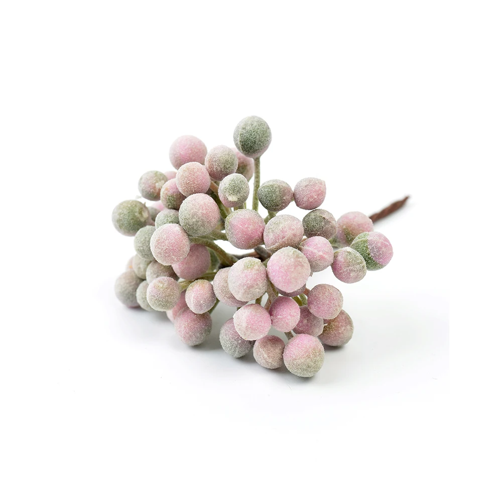 Искусственный цветок букет зеленых ягод 6 шт. для свадьбы дома Рождественское