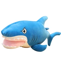 90120cmshark plush toys popular sleeping companion toy gift shark cute stuffed animal fish pillow toys for kids birthday gift