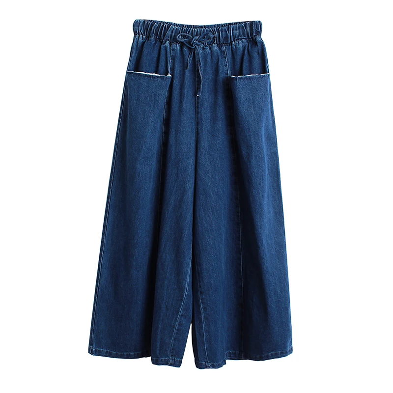 

IEQJ High Elastic Waist Half-body Skirt Women Fashion Tide New Over Knee Pleated Blue Summer Denim Bottom A-line 2021 8P667