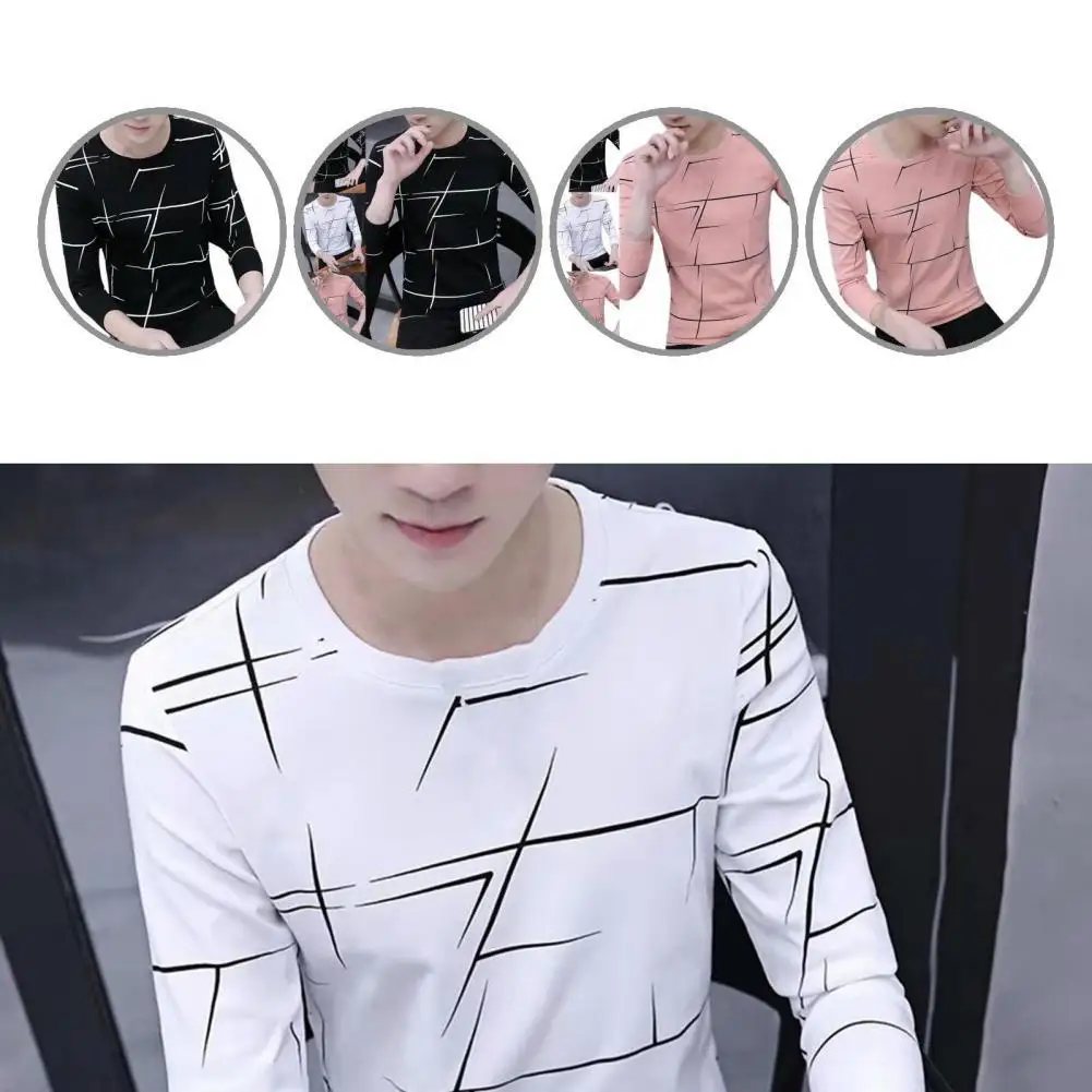 

Streetwear Cool Vintage Stripe Men Shirt Clothes Top Skin-friendly for Work