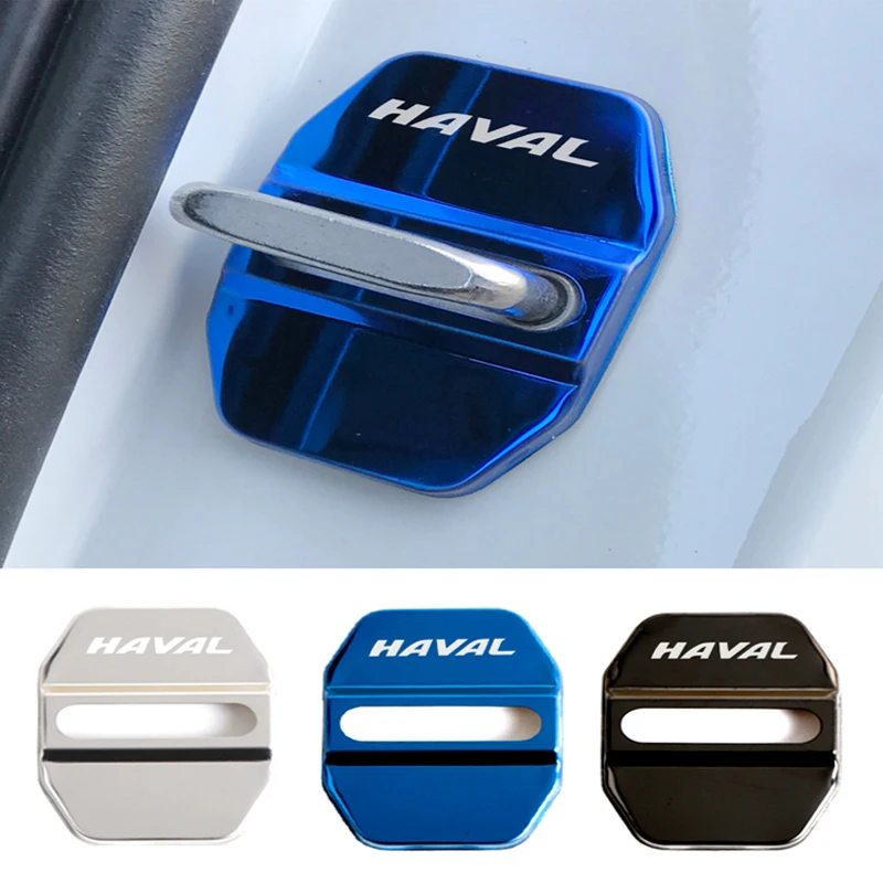 

Car Door Lock Cover Stainless Steel Badge Case Protection Decal For Haval H4 F5 F7 F7x H9 H1 Auto Door-styling Shell Accessories