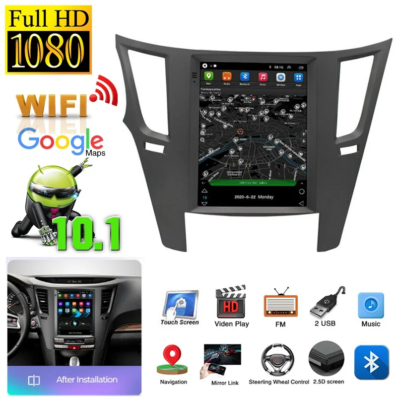 

For 09-14 Subaru Outback Legacy 9.7inch Android 10.1 Car Stereo Radio Car Multimedia Player GPS Navigation 2+32G