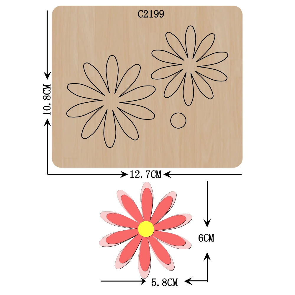 Новый цветок лук деревянные штампы скрапбукинга C2199 резки|dies scrapbooking|die cut diesdies die |