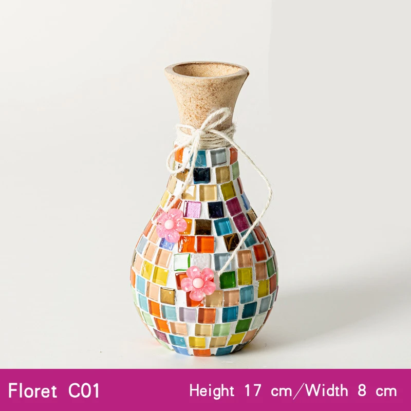 

Mosaic DIY Handmade Vase Material Package Christmas Home Decoration Children's Kindergarten Creative Educational Toy Ornaments