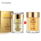 OneSping лицо улитки крем + 24k Gold увлажняющий крем для век, защита от темных кругов, антивозрастной, Восстанавливающий уход