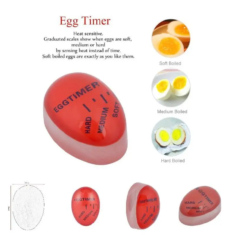 

Egg Perfect Color Changing Timer Yummy Soft Hard Boiled Eggs Cooking Kitchen Hot Sale Kitchen,Dining Bar