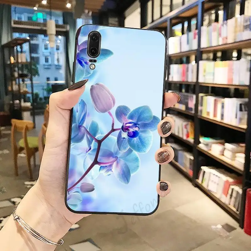 

Orchid Flowers aesthetics Phone Case For Huawei honor Mate P 10 20 30 40 Pro 10i 9 10 20 8 x Lite