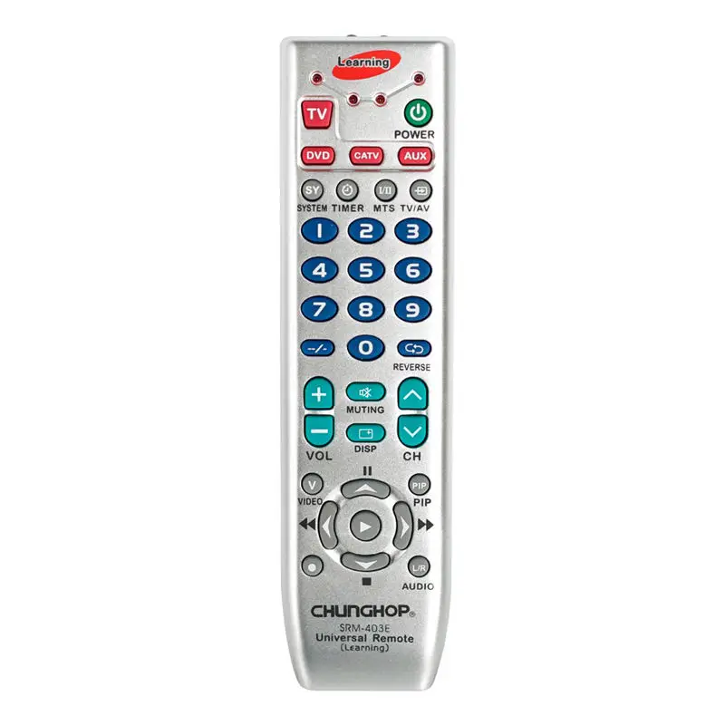 

Chunghop Srm-403E универсальный пульт дистанционного управления ler Smart Learning Remote Control для Tv/Sat/Dvd/Cbl/Dvb-T/Aux