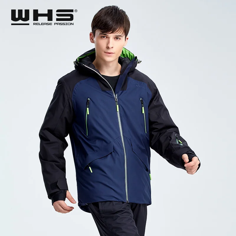 Whs мужские модные ветрозащитные водонепроницаемые уличные лыжные штаны