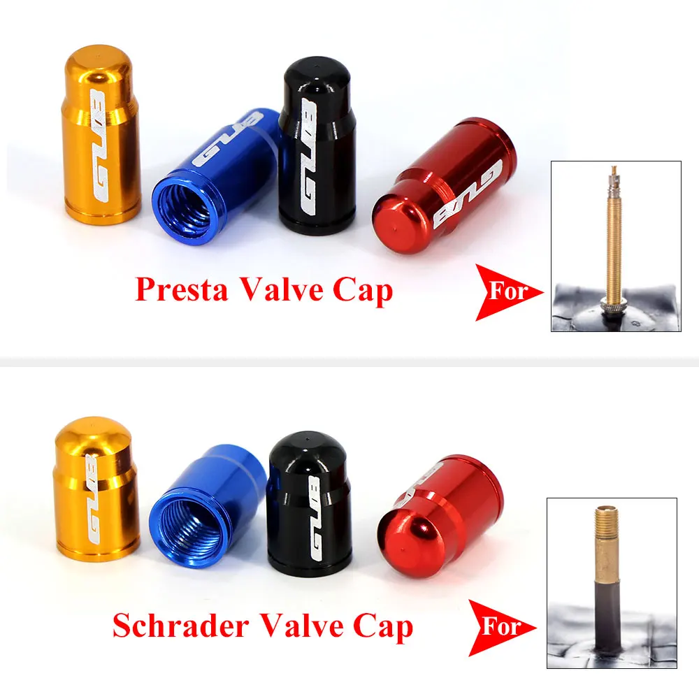 4 шт. алюминиевые колпачки для шин велосипеда|Клапан| |