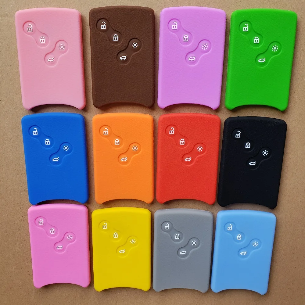 Силиконовый защитный чехол для Renault 4 кнопки дистанционного ключа Koleos Clio Megane 1 2