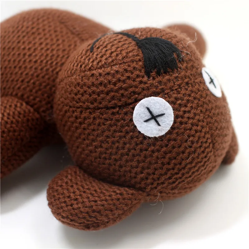 Горячая Распродажа 23/35 см Натуральная Mr. Фасоли Плюшевые Мишка Тедди милые