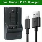 LP-E5 зарядное устройство LP E5 LC-E5 LC-E5C для Цифрового Фотоаппарата Canon EOS 450D 500D 1000D Kiss F X2 X3 Rebel XSi XS T1i