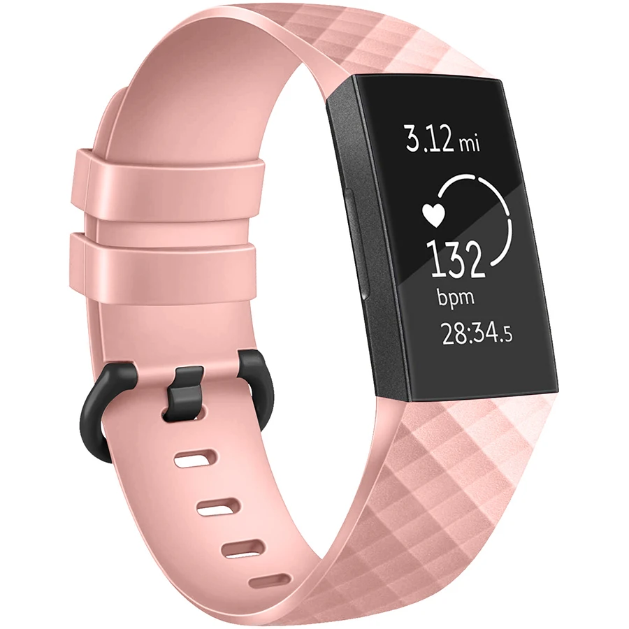 Fitbit Charge 3 для спортивных наручных часов Силиконовый Смарт часы сменный Браслет