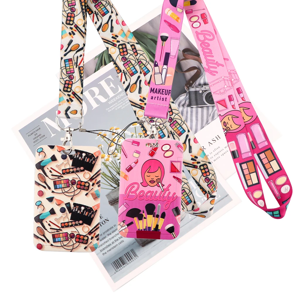 

JY115 Fashion Cosmetics Lanyard For Keys ID Card Gym Phone Strap USB Badge Holder DIY Lariat Lanyard For Makeup artist