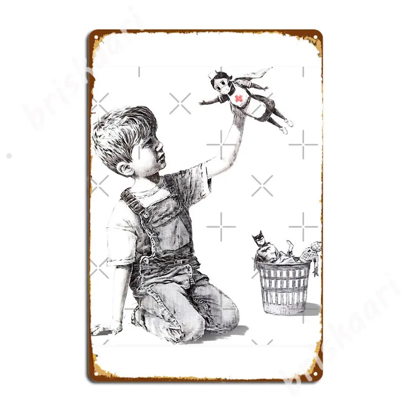 

Banksy- & amp; Game Changer & amp;, медсестра супер герой, металлические знаки, оформление паба