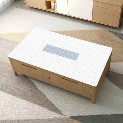 

Table Cloth Of Tea Table Is Waterproof Hot And Oil Proof Rectangular Soft Plastic Glass Rubber Pad Tv Cabinet Tea Table Pad