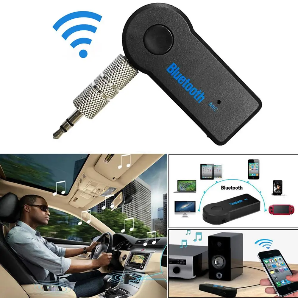 AUX 3 5 мм разъем Bluetooth приемник автомобильный беспроводной адаптер громкой связи